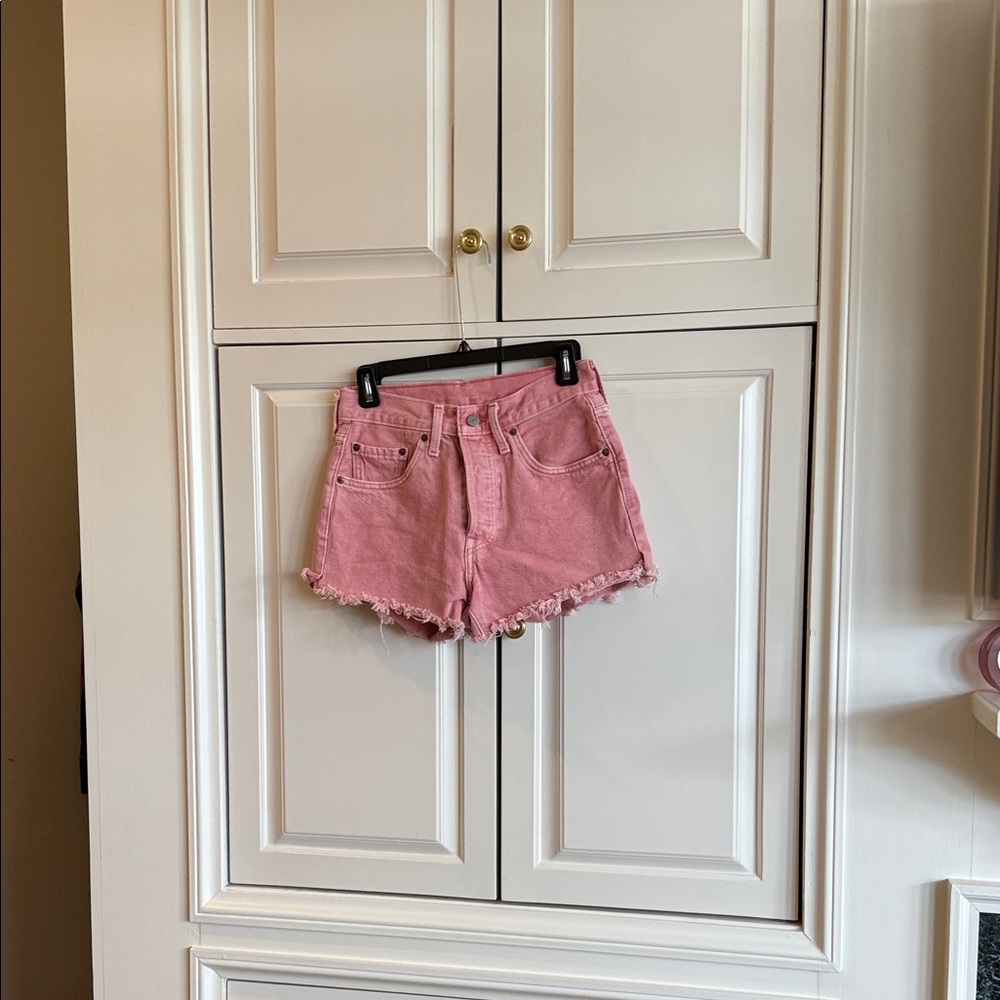 Levi's 501 Pink Jean Shorts for Women